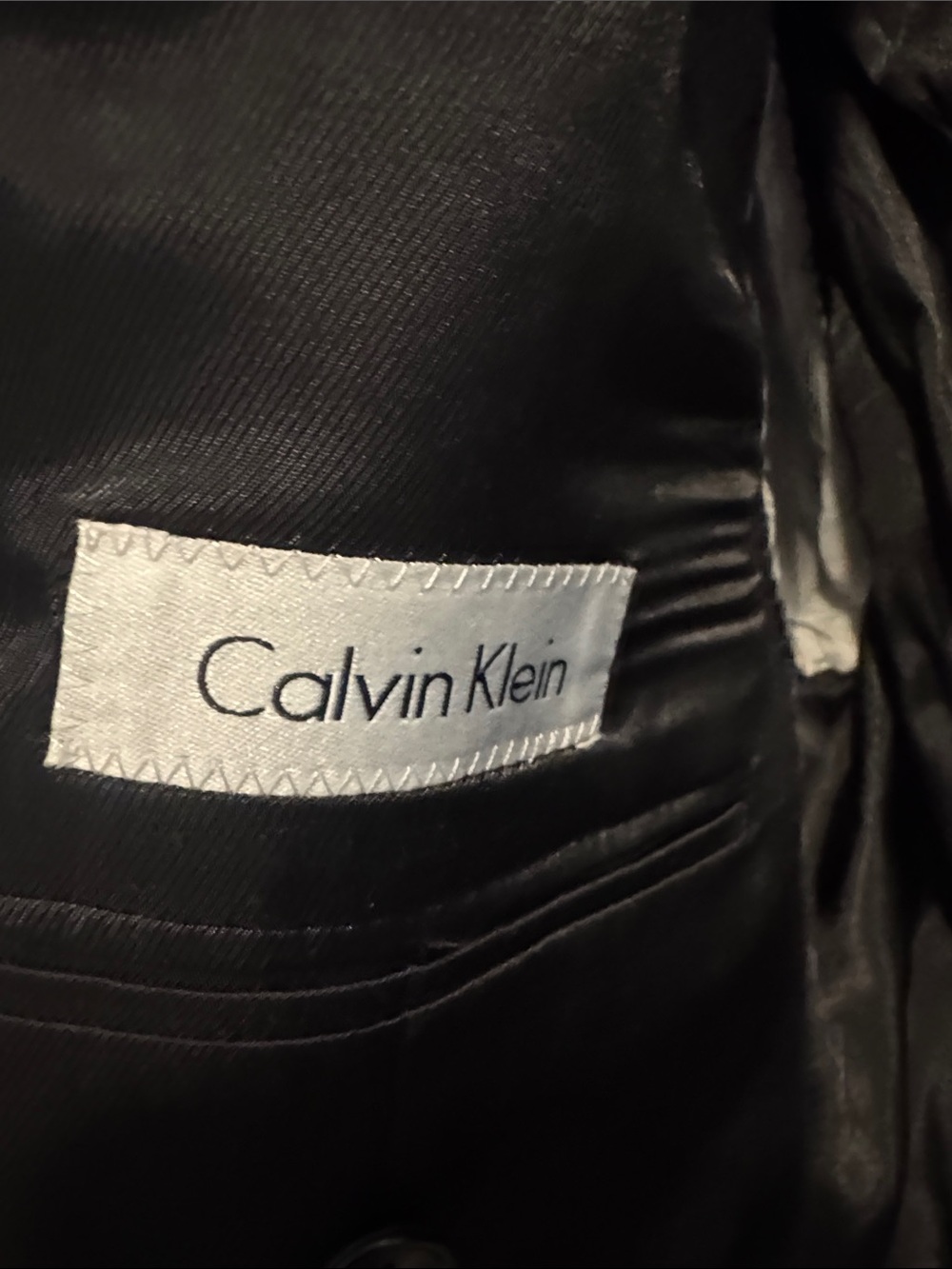 Calvin Klein Black mens Blazer with Branded Label
